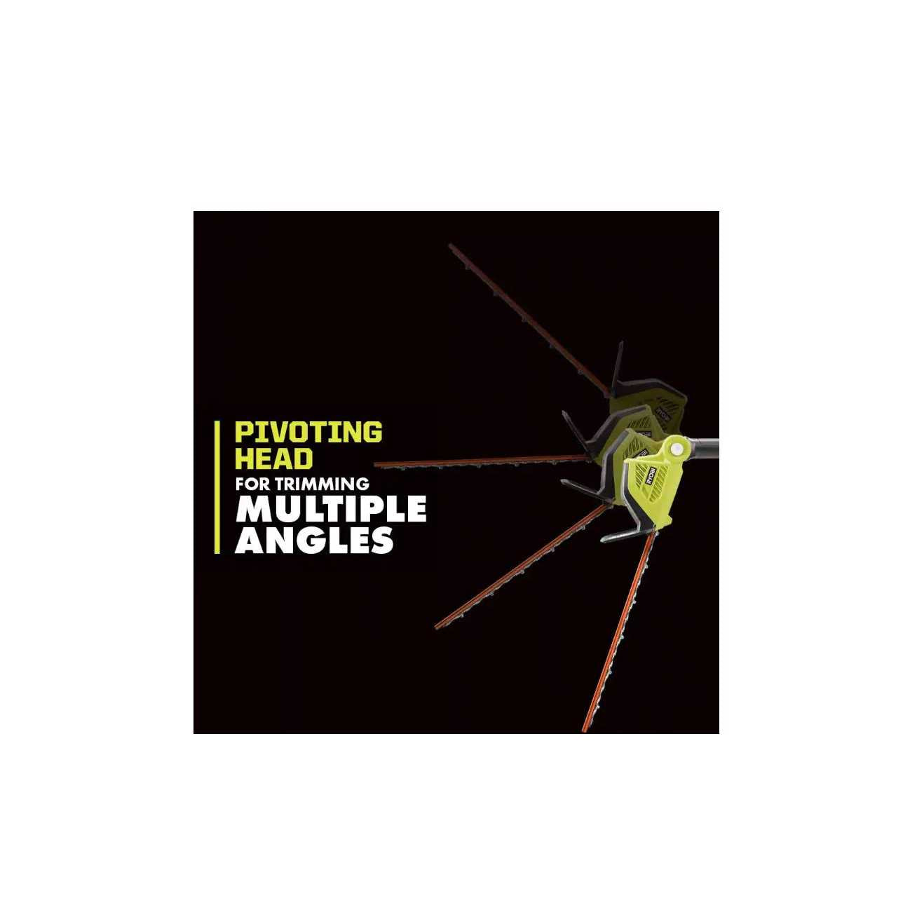 Ryobi RY40603BTL 18 in. 40-Volt Lithium-Ion Cordless Pole Hedge Trimmer