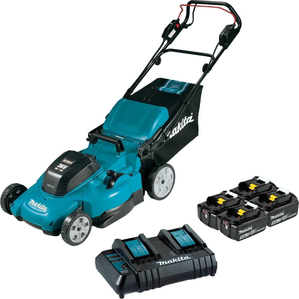 Makita 36V LXT Lawn Mower Kit 21 Self Propelled with 4 Batteries XML11CT1