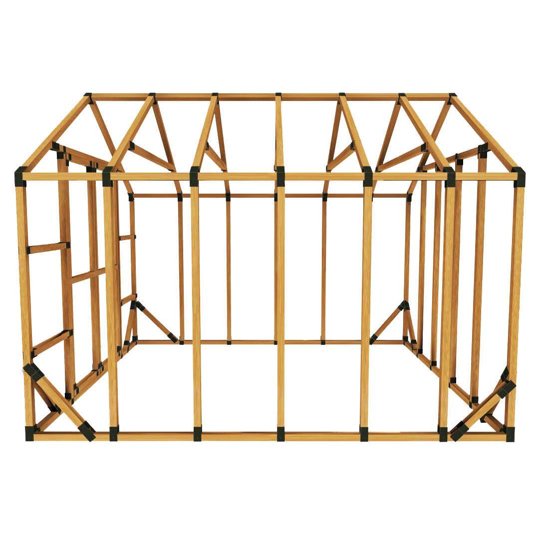 10 ft. W x 20 ft. D Custom DIY Greenhouse Kit by E-Z Frames