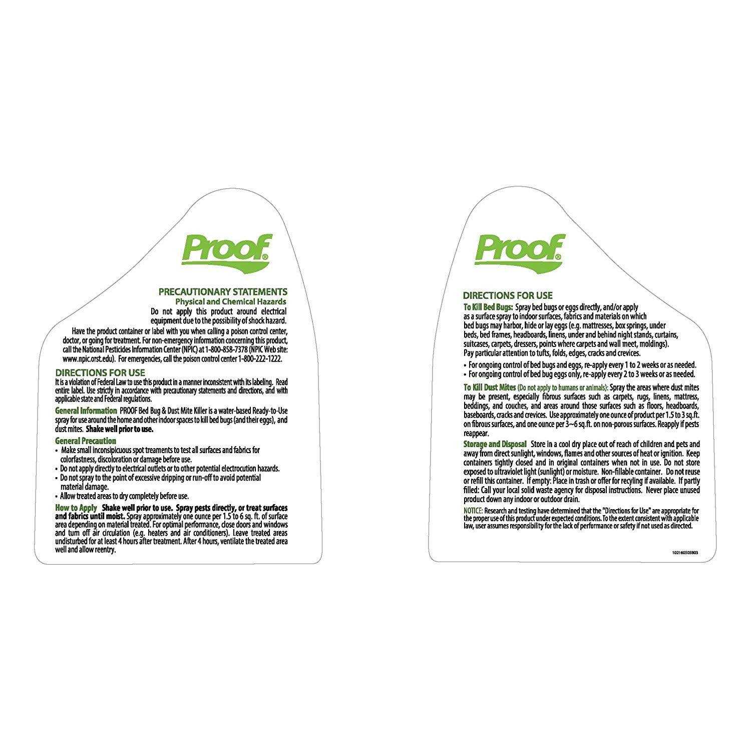 Proof Bed Bug & Dust Mite Killer