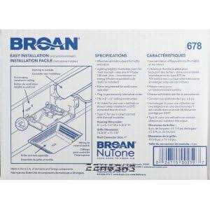 Broan-NuTone 50 CFM Bathroom Exhaust Fan with Light, White