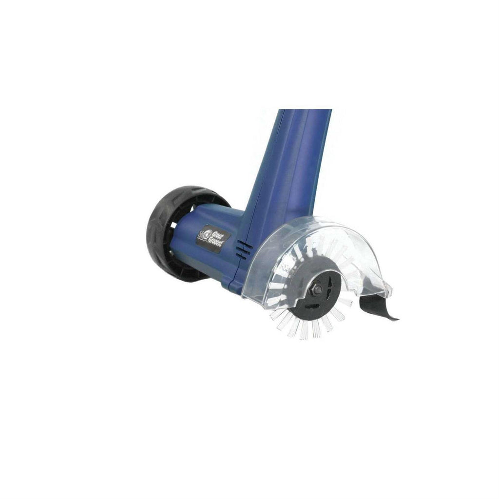 Grout Groovy! Electric Stand Up Lightweight Grout Cleaning Machine Safely Cleans Grout Floor Tiles