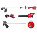 Milwaukee M18 FUEL 18-Volt Brushless Cordless Electric String Trimmer/Blower Combo Kit w/0.080 in. x 150 ft. Line & Edger