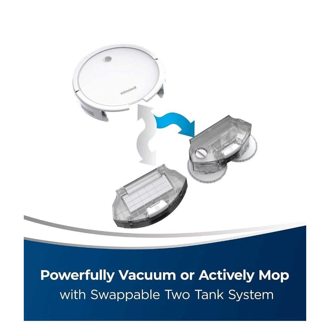 Bissell SpinWave Pet Robot 2-in-1 Wet Mop and Dry Robot Vacuum