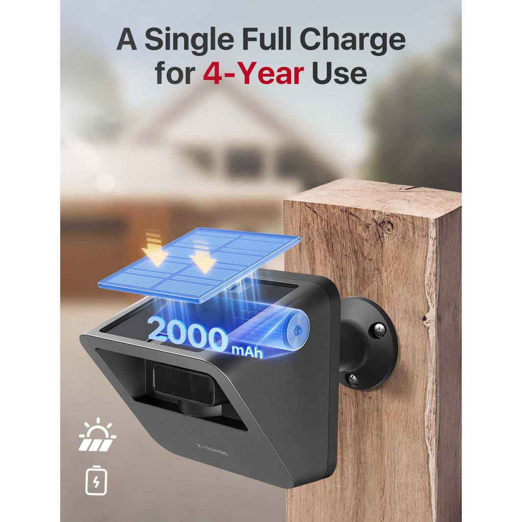 X-Sense Driveway Alarm Long Range Solar Powered Smart Driveway Alarm