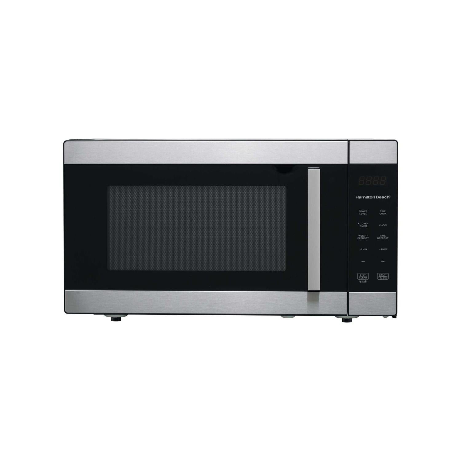 Hamilton Beach 1.6 cu ft Sensor Cook Countertop Microwave Oven in Stainless Steel