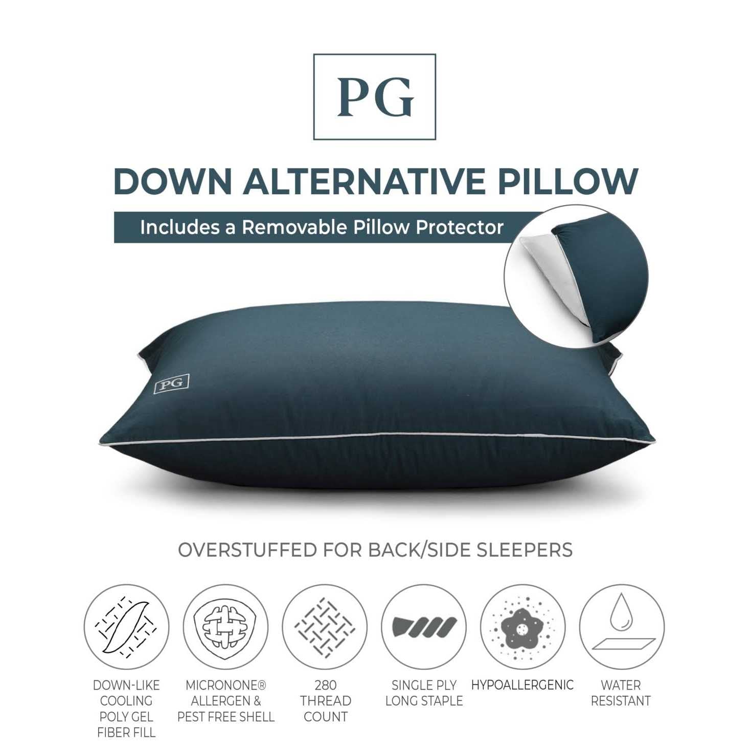 Pillow Guy Down Alternative Sleeper Pillow