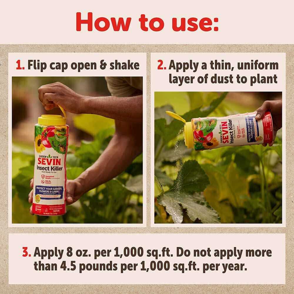 Sevin GardenTech Insect Killer 5% Dust