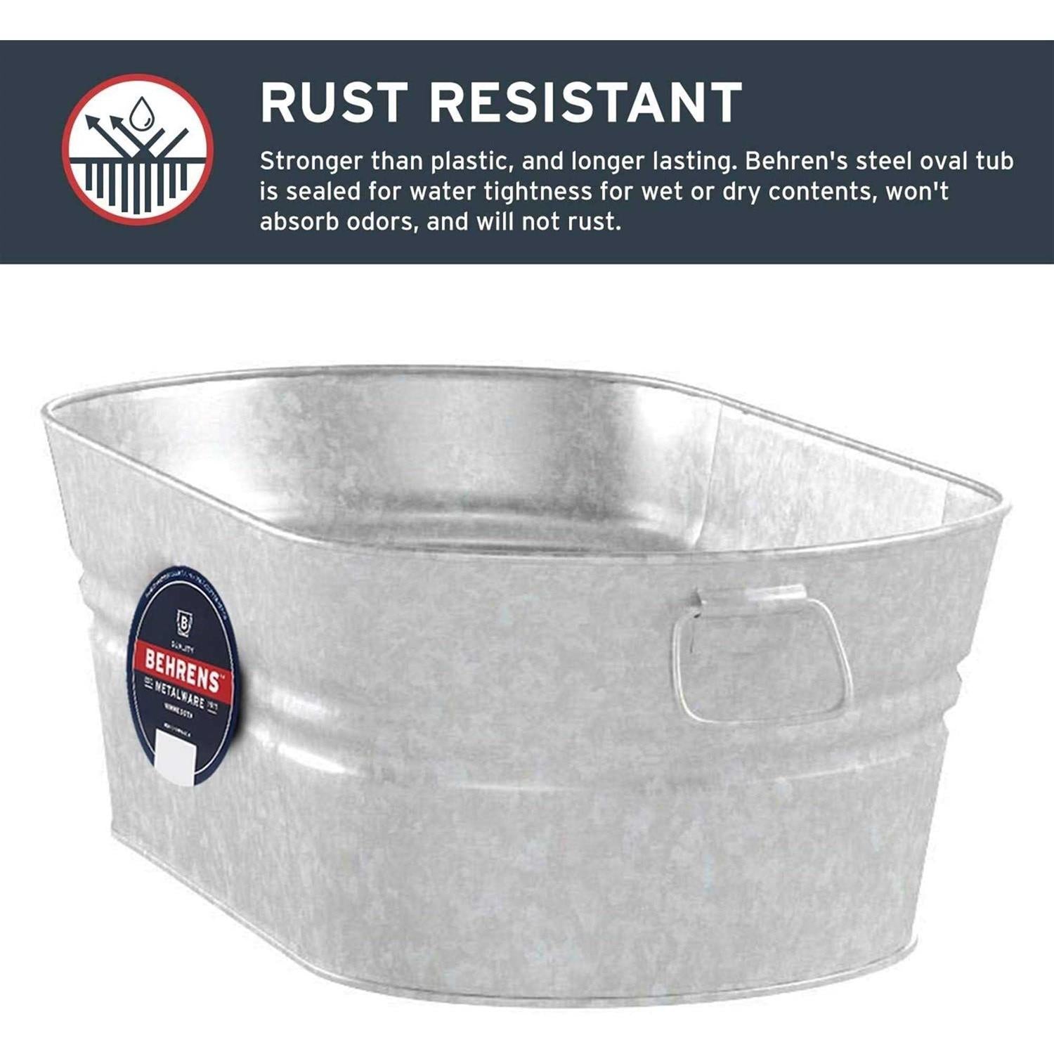 Behrens Steel Tub Oval