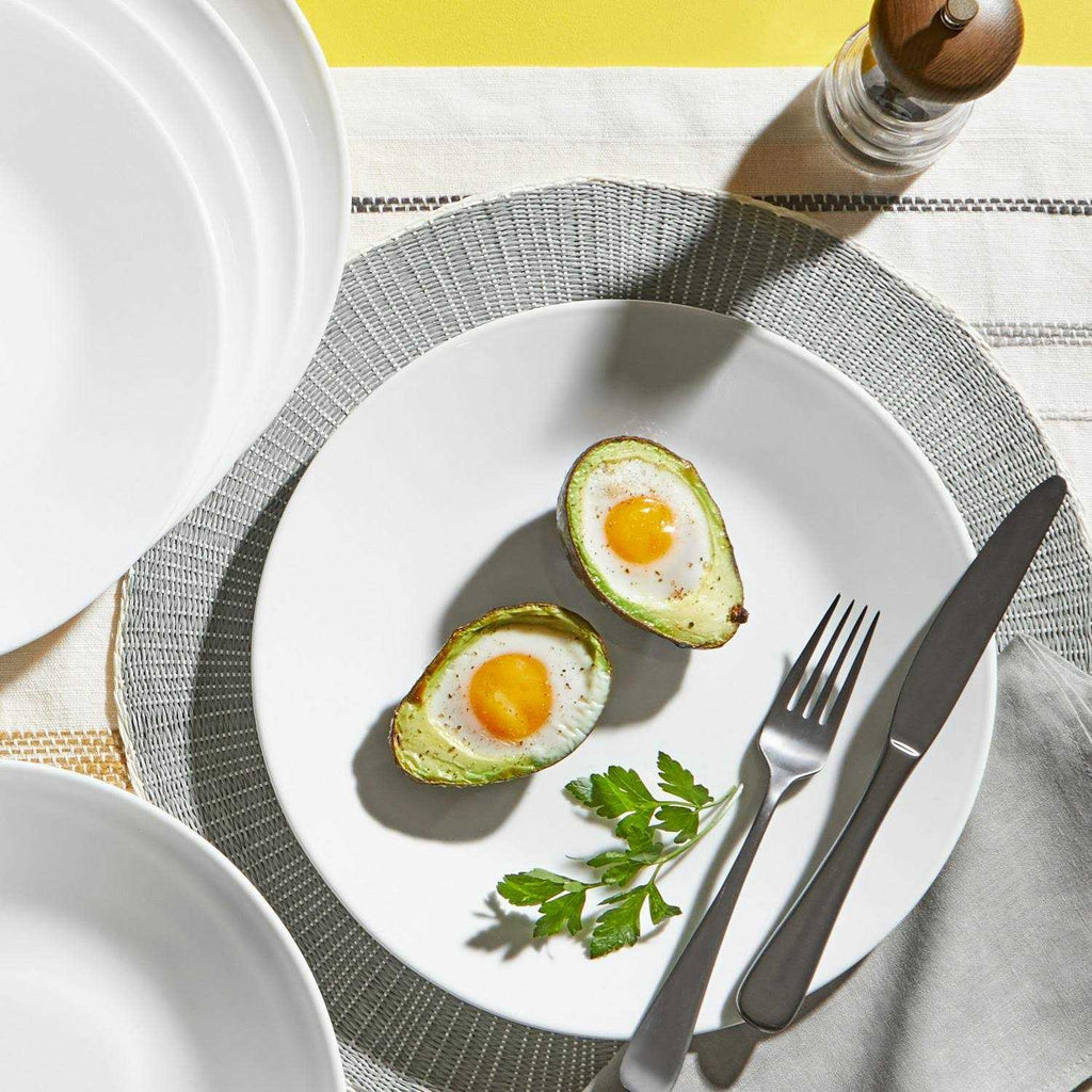 Corelle Winter Frost White Round 12-Piece Dinnerware Set