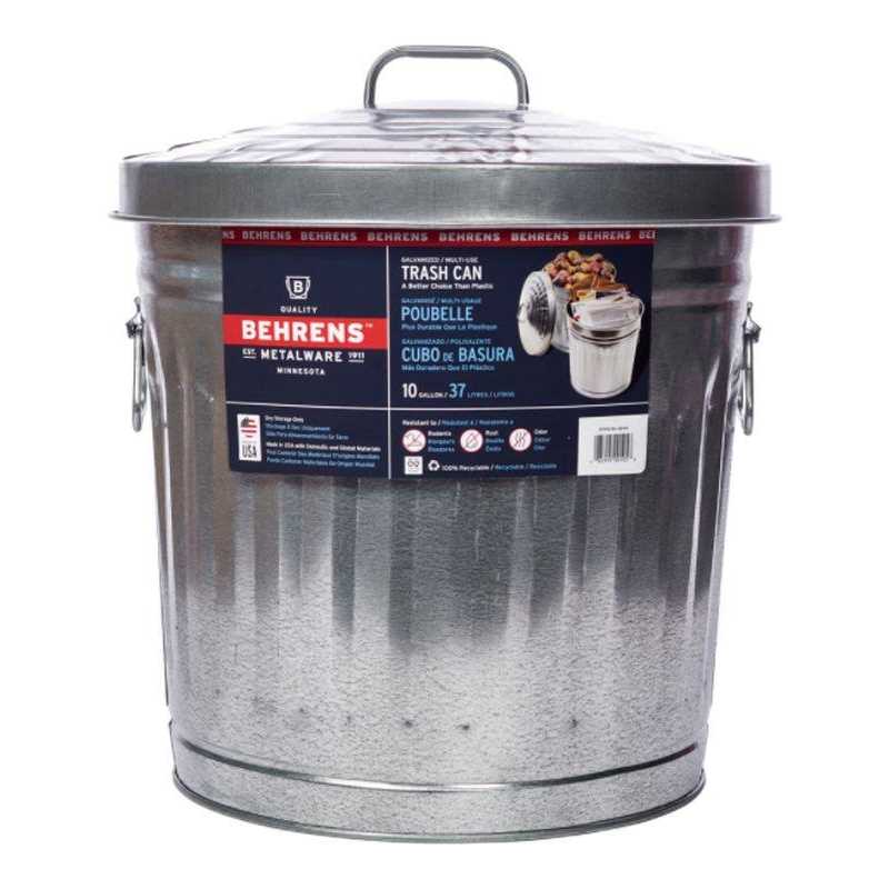 Behrens Trash Can -Utility Steel 10 Gallon