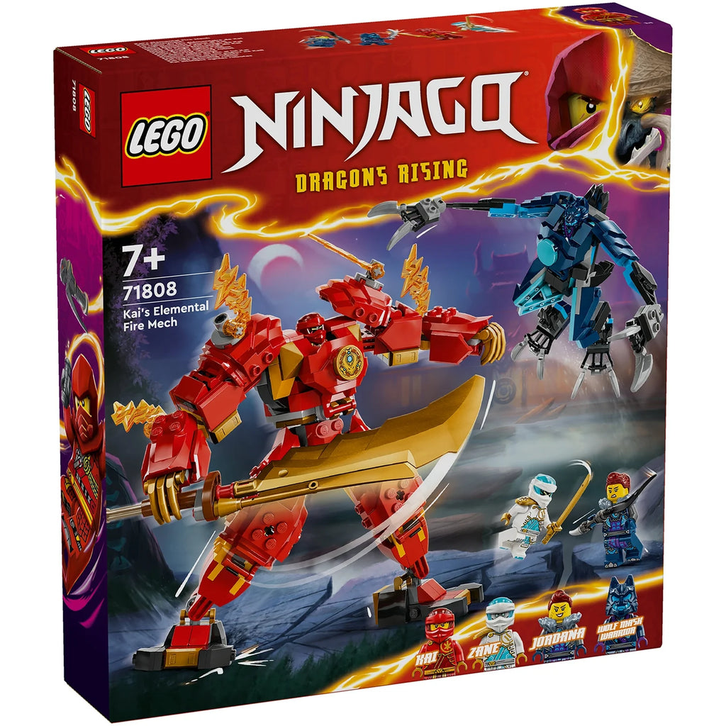 LEGO NINJAGO Kai’s Elemental Fire Mech Ninja Toy Set 71808