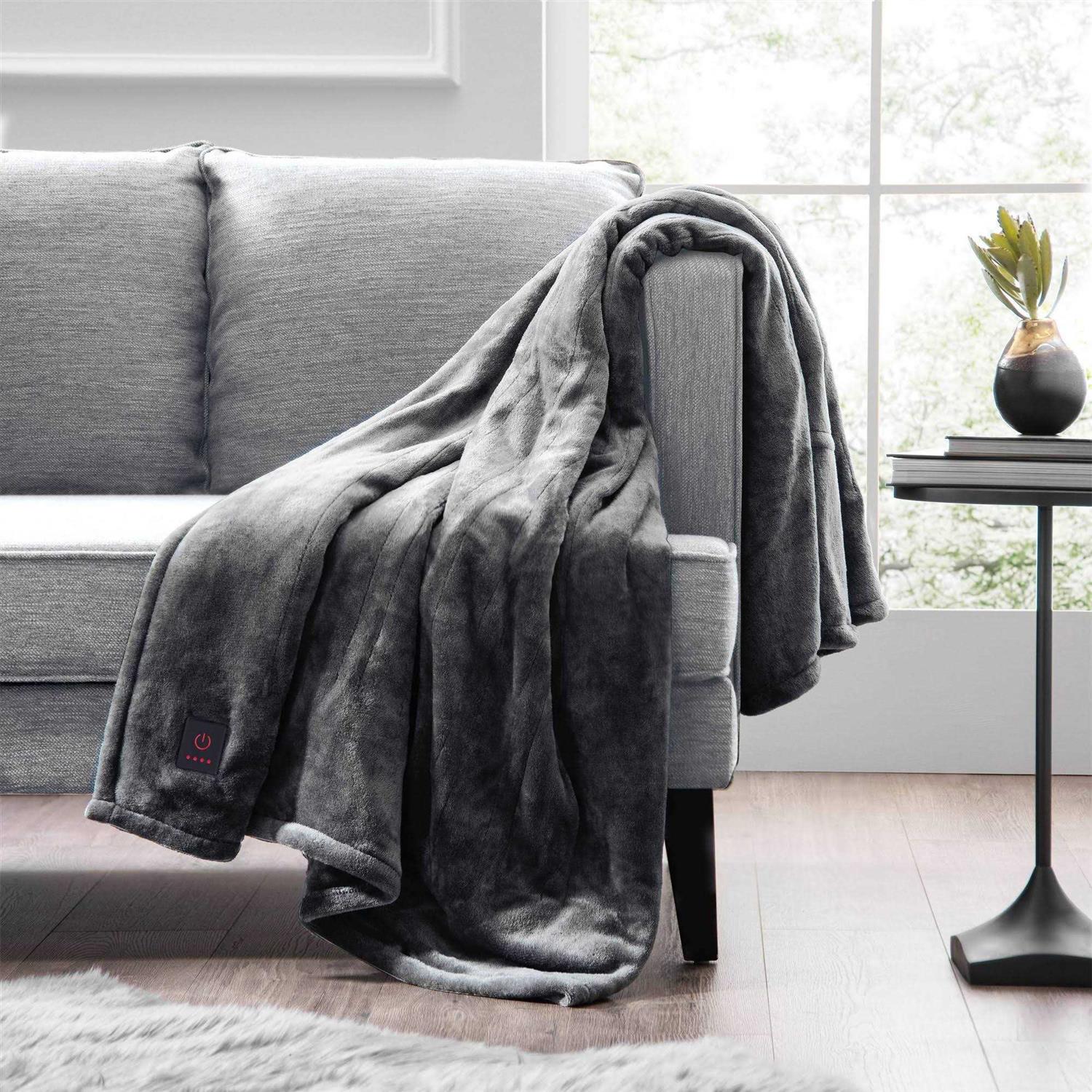 Brookstone 50×60 Cozy Heated Throw Blanket