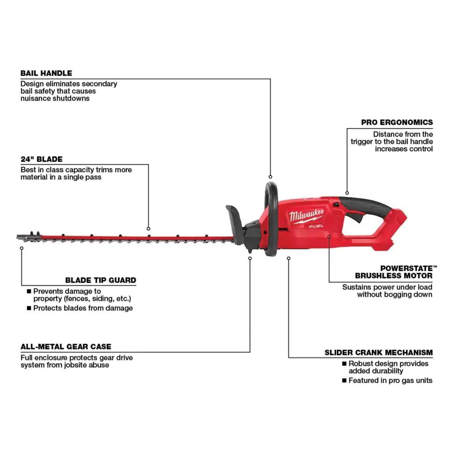 Milwaukee 2726-20 M18 FUEL Hedge Trimmer
