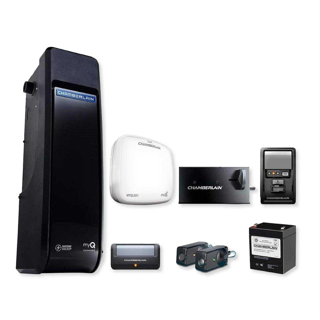 Chamberlain Wall Mounted Ultra Quiet Garage Door Opener with Battery Backup