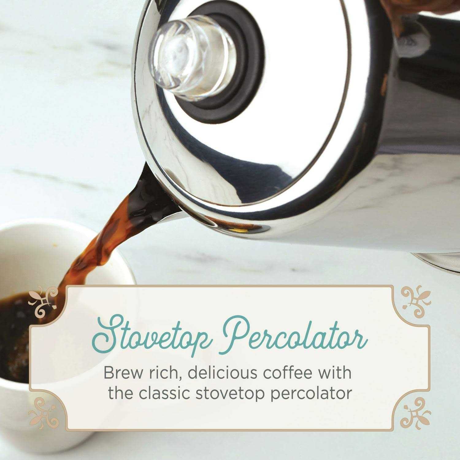 Farberware Classic Yosemite Stainless Steel Coffee Percolator