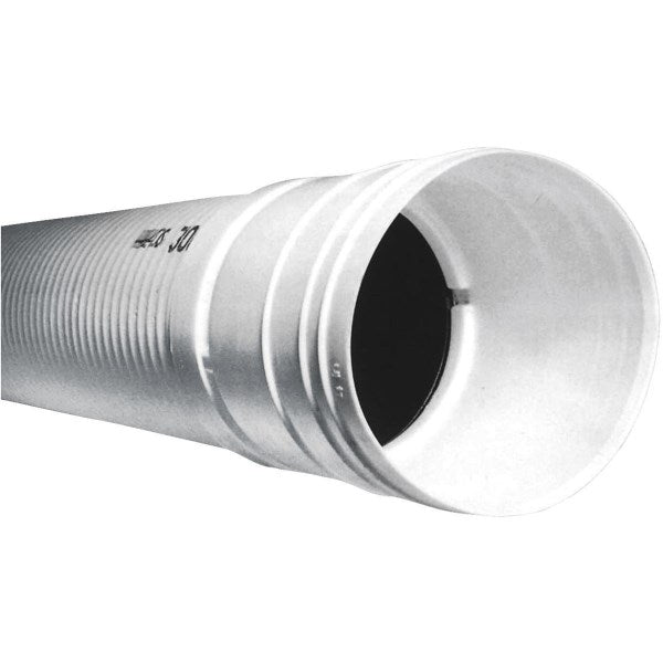 Advanced Drainage Systems 4 In. X 10 Ft. HDPE Solid Sewage & Drainage Pipe