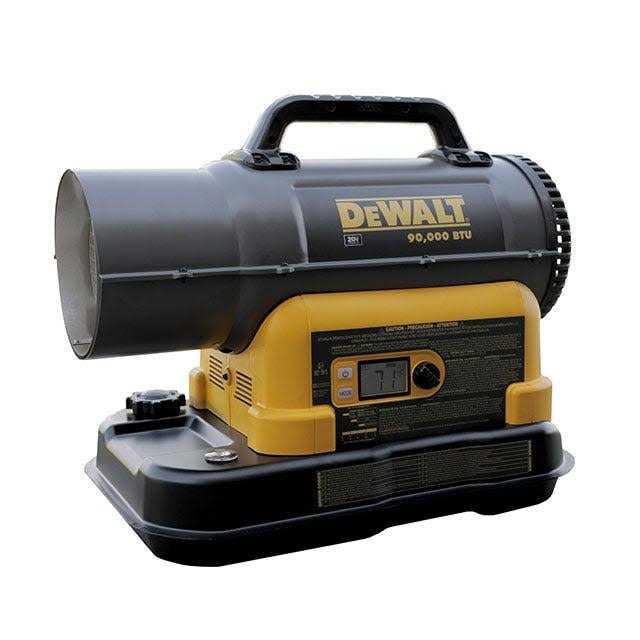 DEWALT 90,000 BTU Cordless Forced Air Kerosene/Diesel Heater F340991