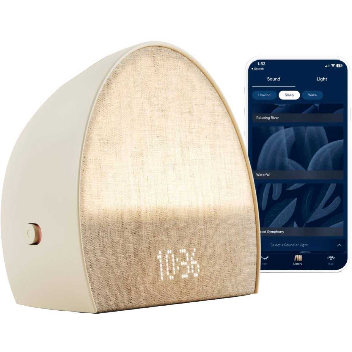 Hatch Restore 2 Bedside Sleep Guide Sunrise Alarm Clock Sound Machine