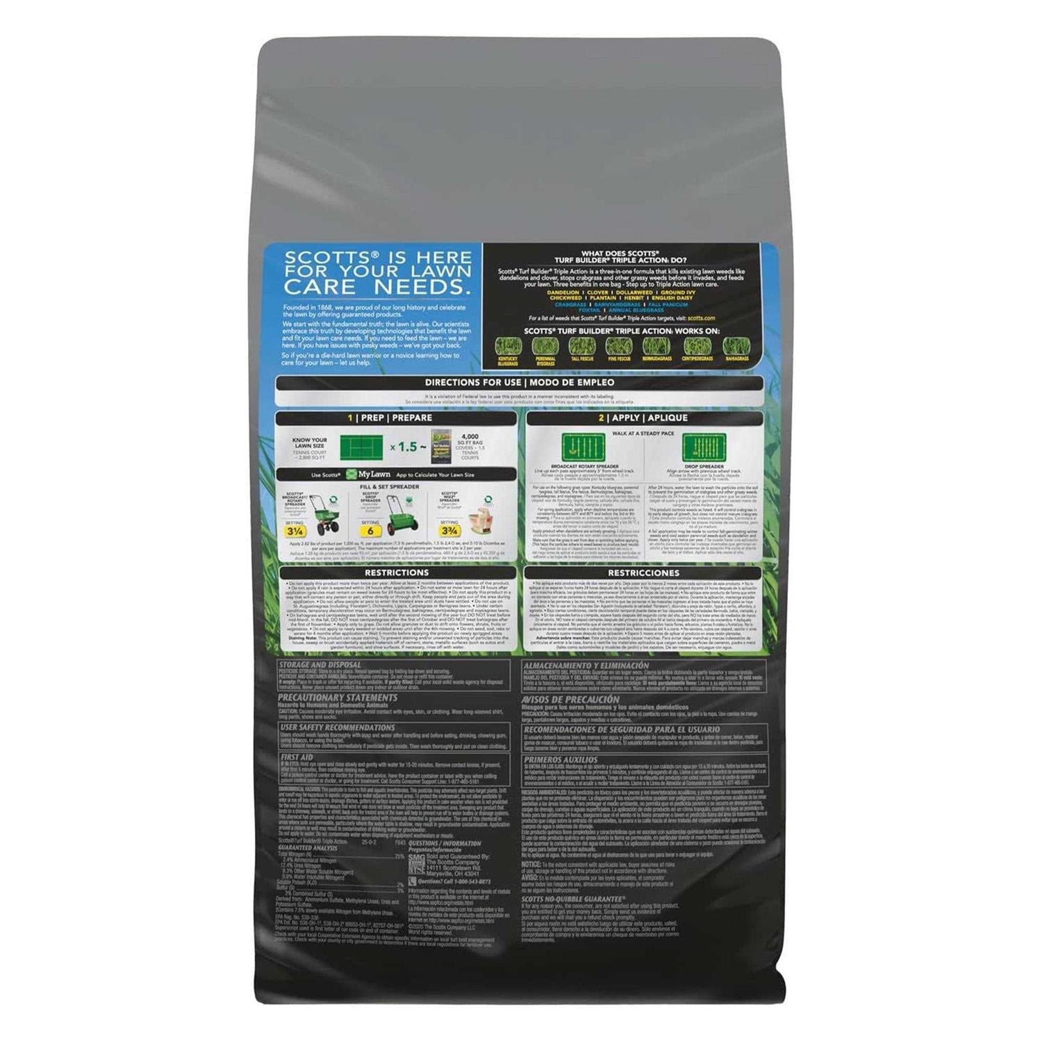 Scotts Triple Action Turf Builder