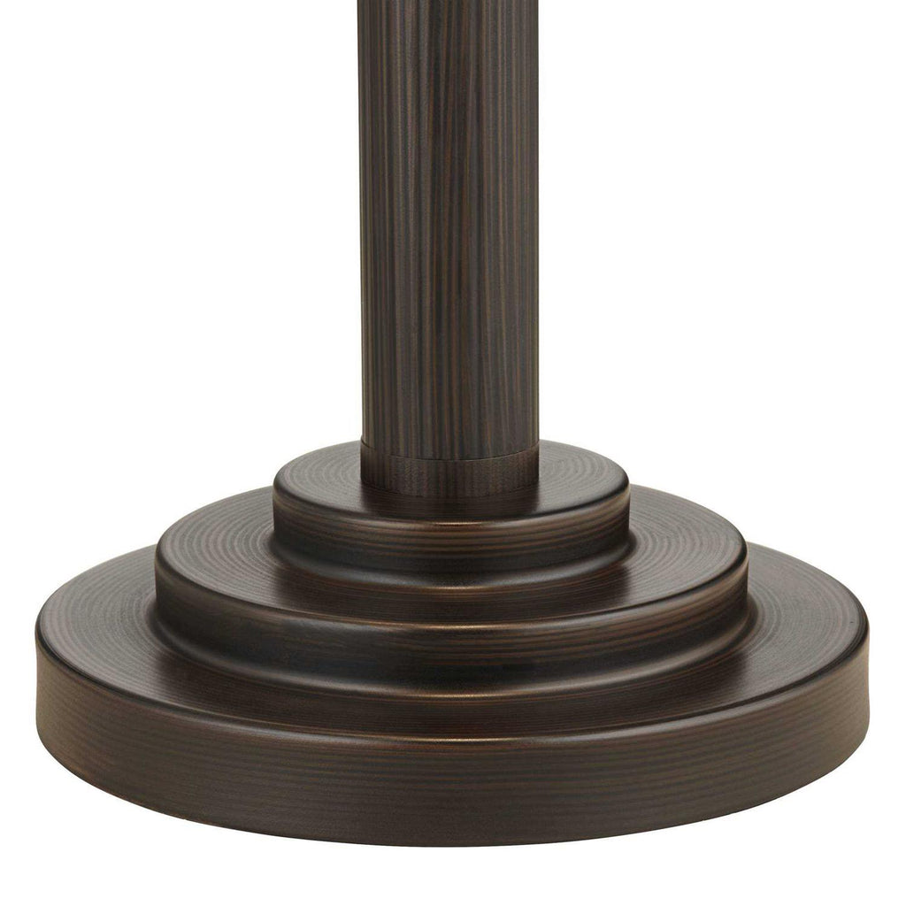 Robert Louis Tiffany Mica Mission Desk Lamp 18 1/2 High Oil Rubbed Bronze Natural Mica Shade for Bedroom Living Room Bedside Nightstand Kids Family