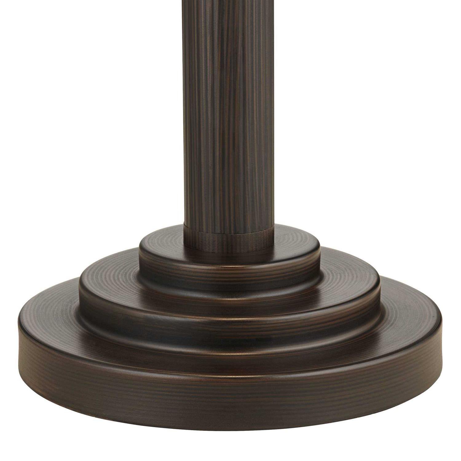 Robert Louis Tiffany Mica Mission Desk Lamp 18 1/2 High Oil Rubbed Bronze Natural Mica Shade for Bedroom Living Room Bedside Nightstand Kids Family