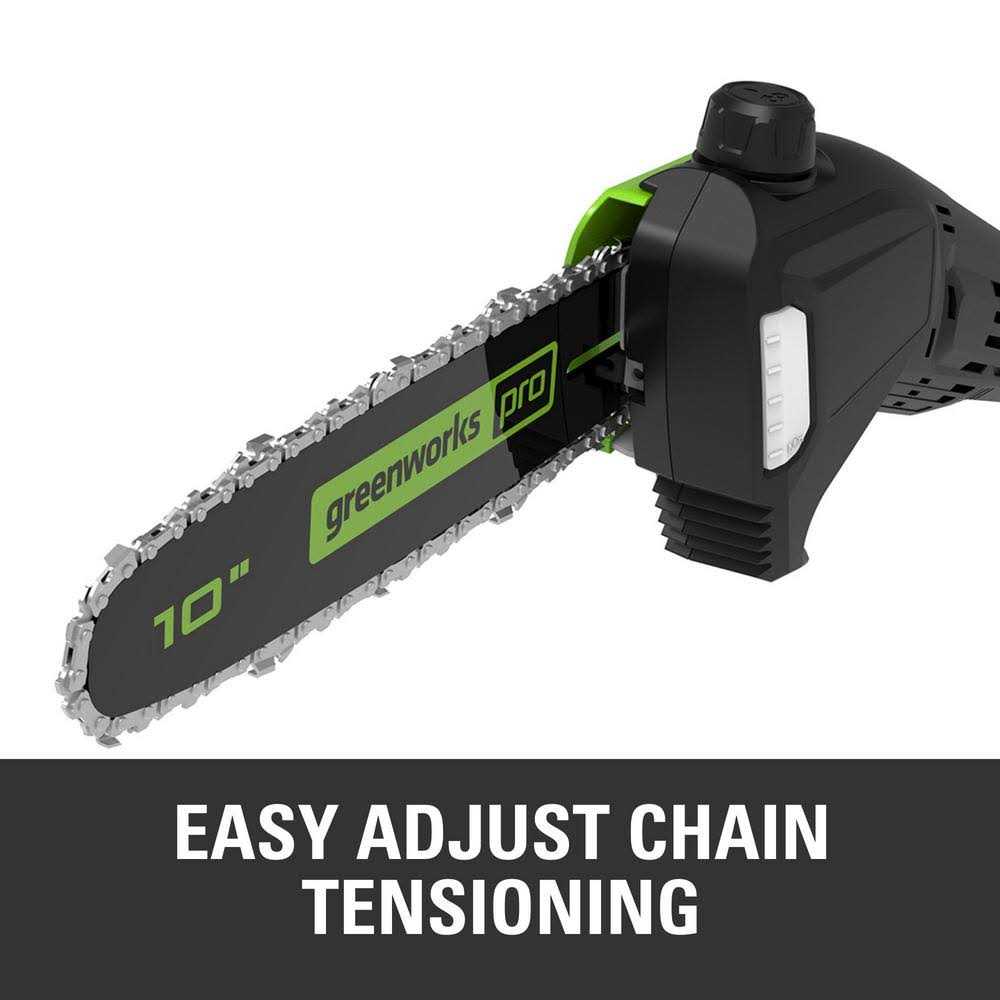 Greenworks PRO 10 in. 60V Battery Cordless Pole Saw