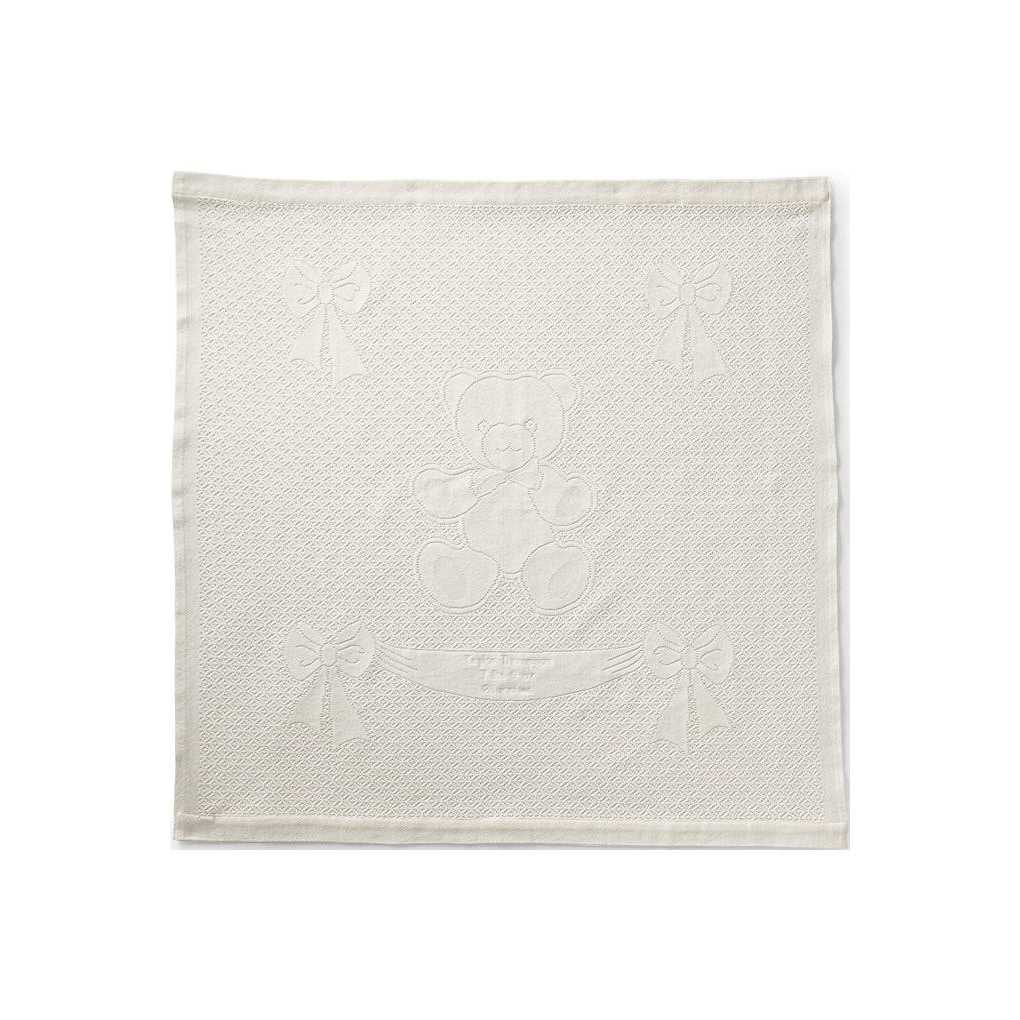 Lands’ End Scottish Lace Bear Baby Blanket