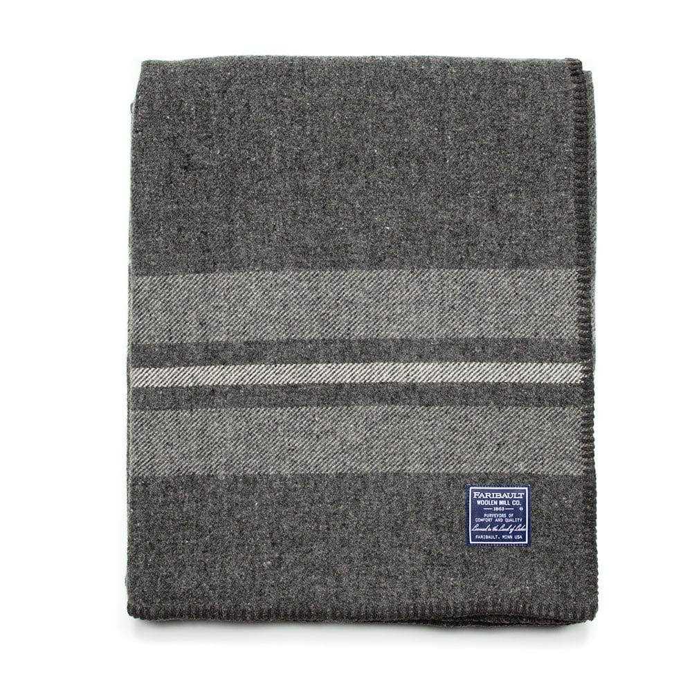 Faribault Woolen Mills USA-Made Cabin Wool Throw