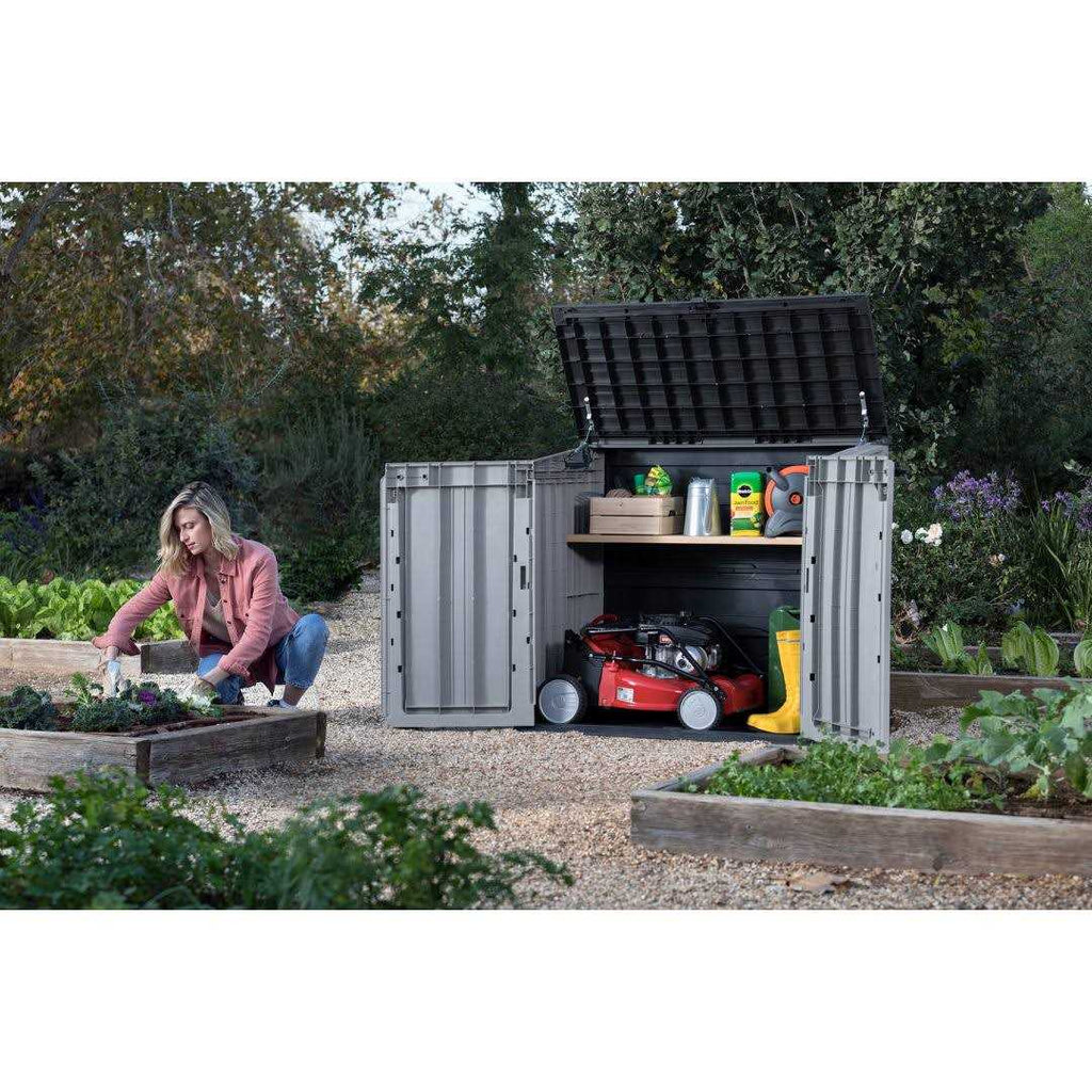 Keter Store-It-Out Prime Outdoor Resin Horizontal Storage Shed
