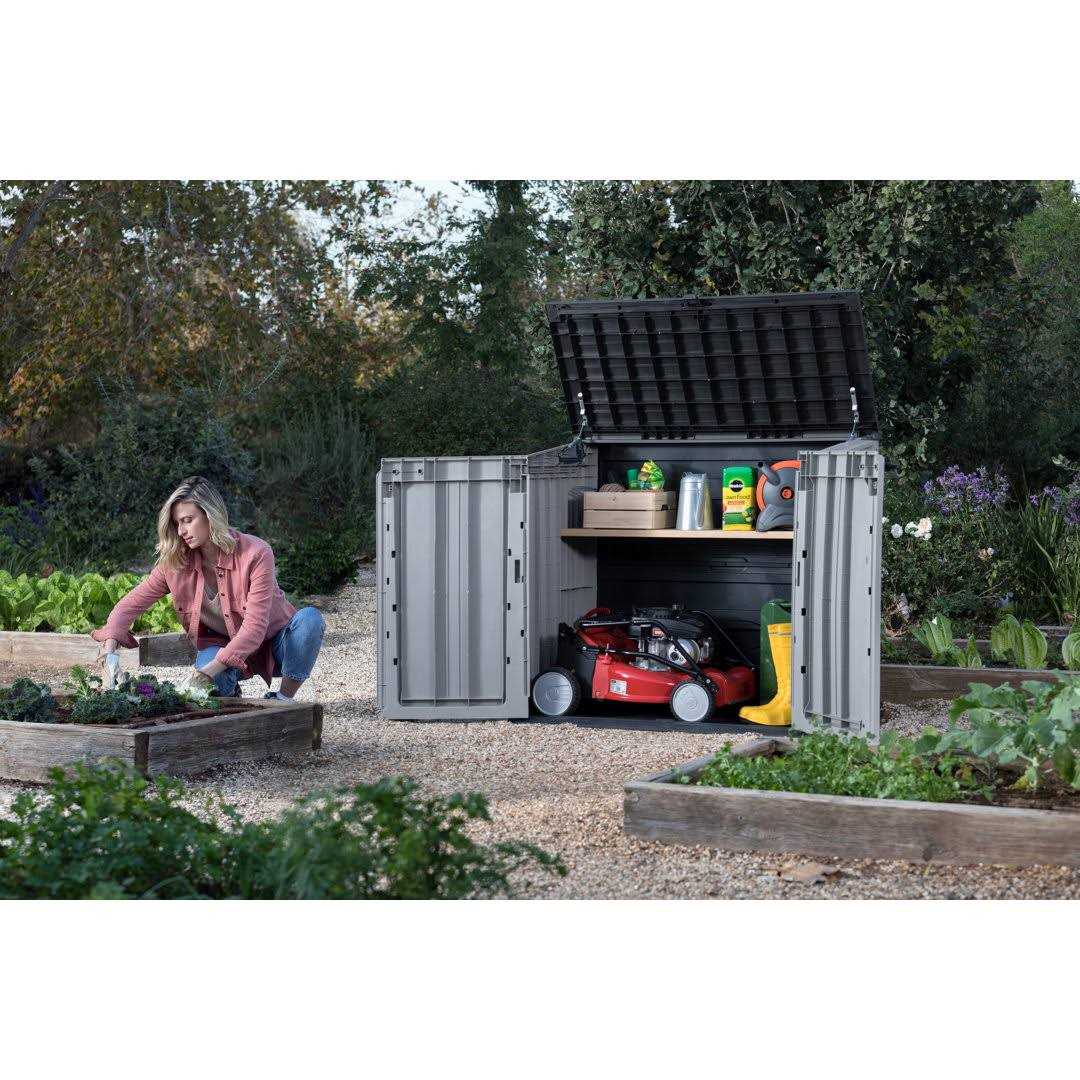 Keter Store-It-Out Prime Outdoor Resin Horizontal Storage Shed