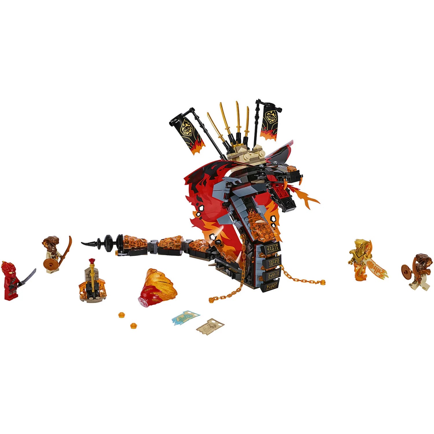 LEGO NINJAGO: Fire Fang Snake Toy for Kids (70674)