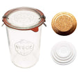 Weck Canning Jars 743 Weck Mold Jar Made of Transparent Glass