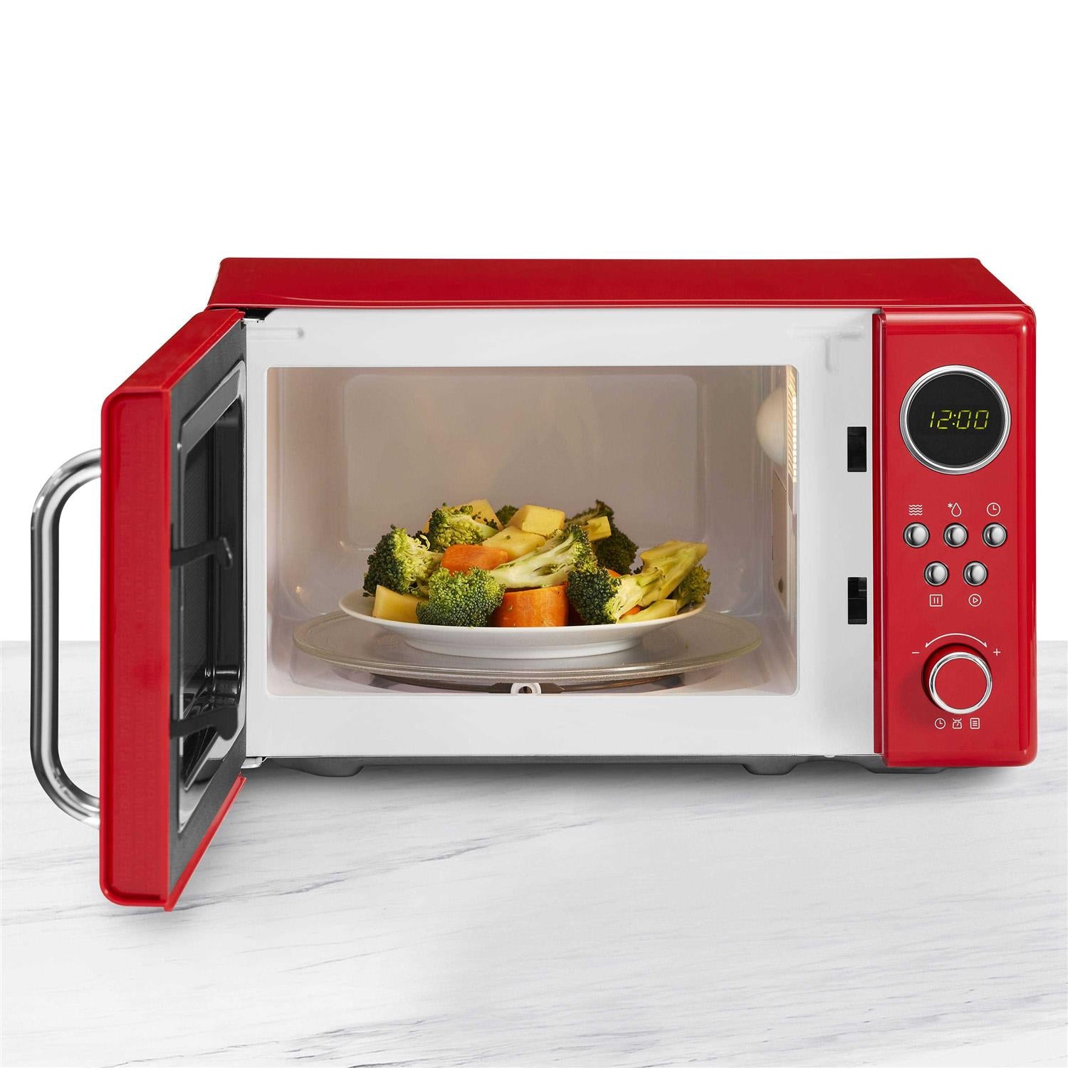 Insignia 0.7 Cu. Ft. Retro Compact Microwave