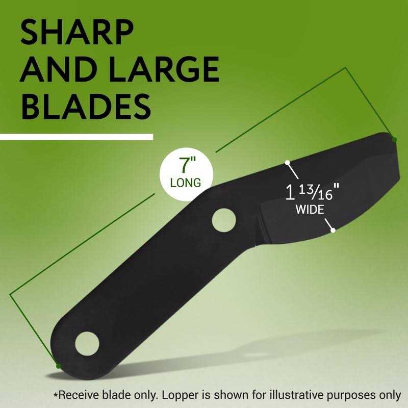 Impresa Steel Blade for Fiskars Replacement PowerGear Bypass Lopper 25 & 31 and for PowerGear 2 Bypass Lopper 27