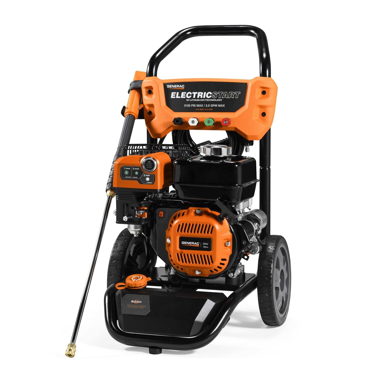 Generac 8894 3100 PSI Electric Start Gas-Powered Pressure Washer