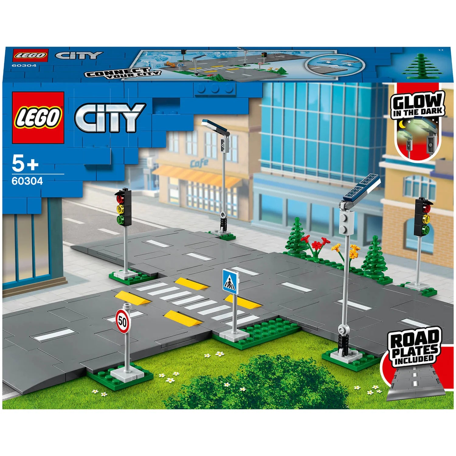 LEGO City: Road Plates Building Set with Traffic Lights (60304)