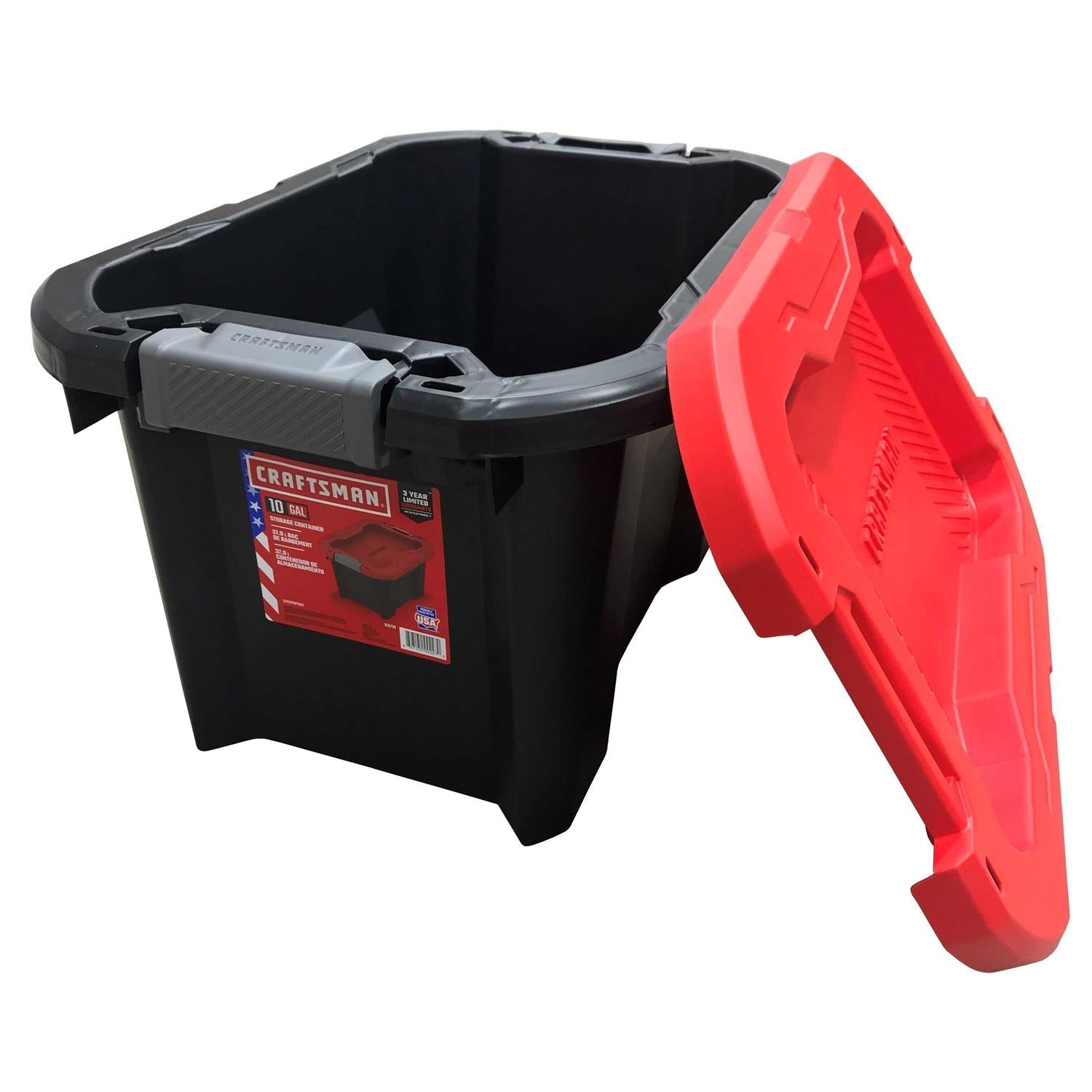 CRAFTSMAN Black Heavy Duty Tote with Latching Lid CMXXPBP