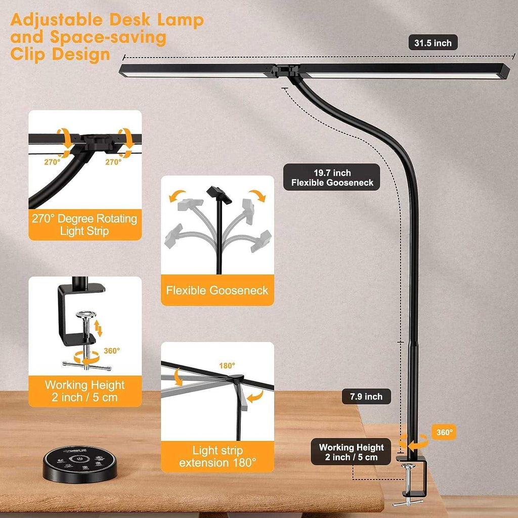 Pzloz Led Desk Lamp for Office Home