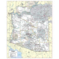 Cool Owl Maps Arizona State Wall Map Poster Rolled