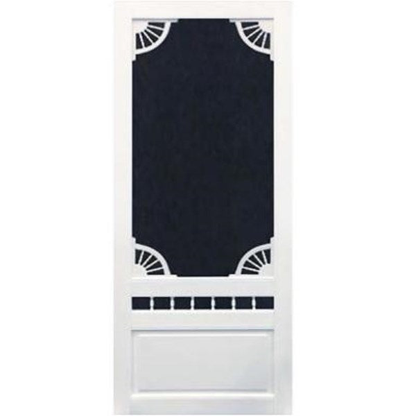 Snavely Kimberly Bay Dakota 32 In. W x 80 In. H x 1 In. Thick White Vinyl Screen Door