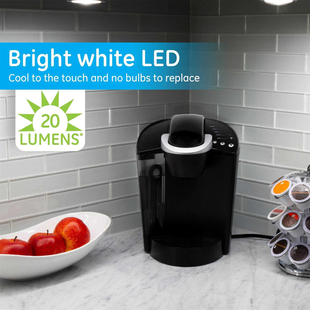 GE Wireless LED Puck Lights Battery Operated 20 Lumens Touch Light