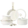 CAROTE 11pcs Pots and Pans Set Nonstick Cookware Sets Detachable Handle