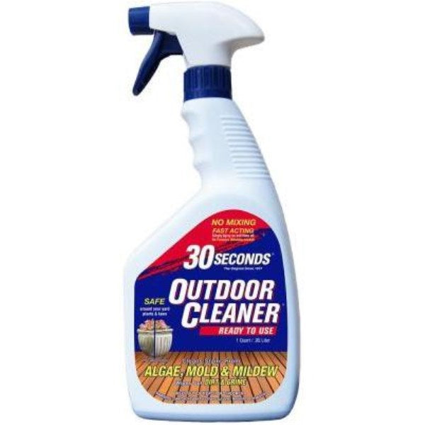 30 seconds Outdoor Cleaner 1 Qt. Ready To Use Trigger Spray Algae, Mold & Mildew Stain Remover