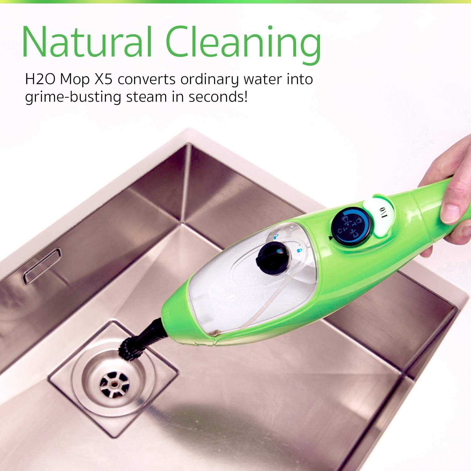 H2O Mop X5 Basic Mop 5 in 1 All Purpose Hand Held Steam Cleaner