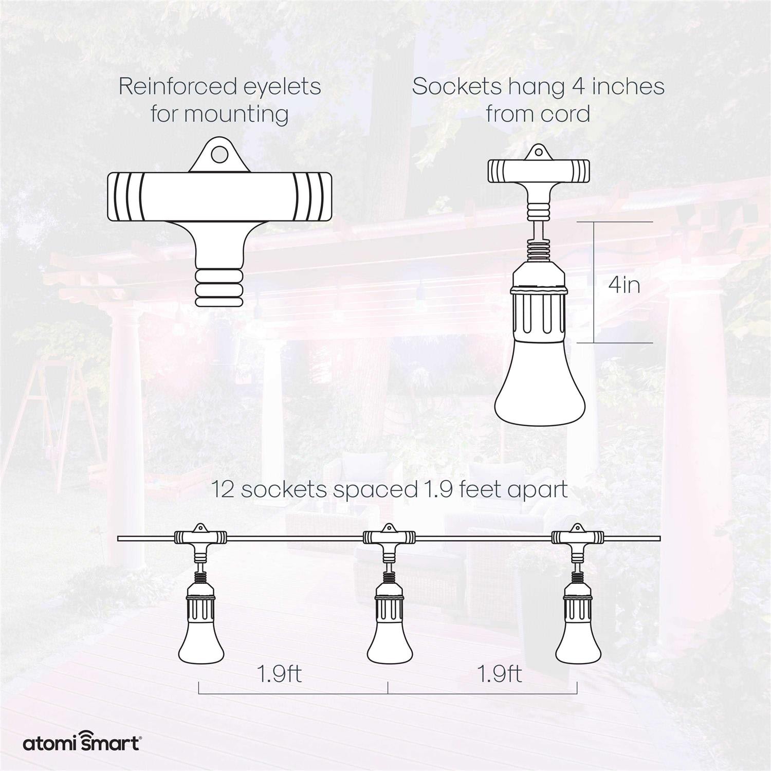 Atomi Color Smart LED String Lights