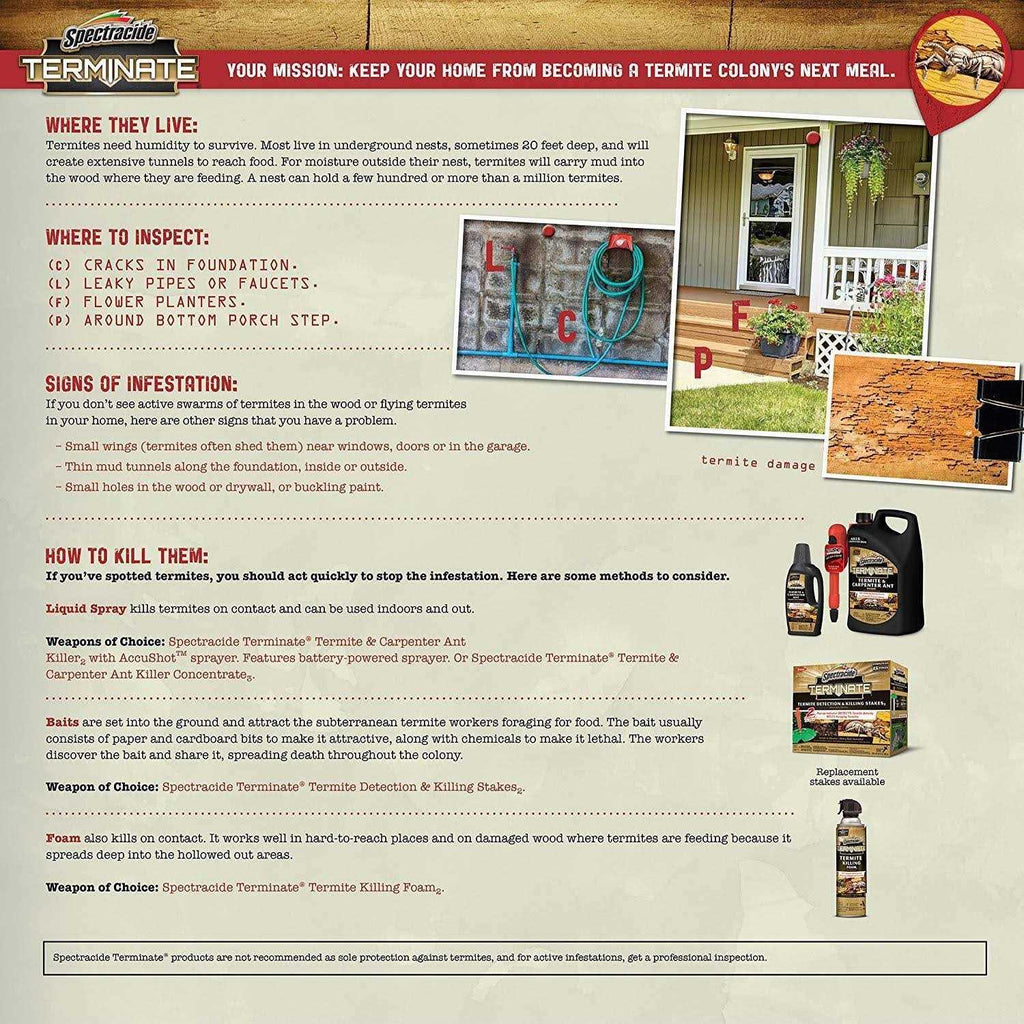 Spectracide Termite Detection & Killing Stakes HG-96116