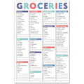 Sweetzer & Orange FastCheck Grocery List Magnet Pad for Fridge. 6×9 Magnetic Notepad with Printed Shopping List Items and Blank Grocery Shopping