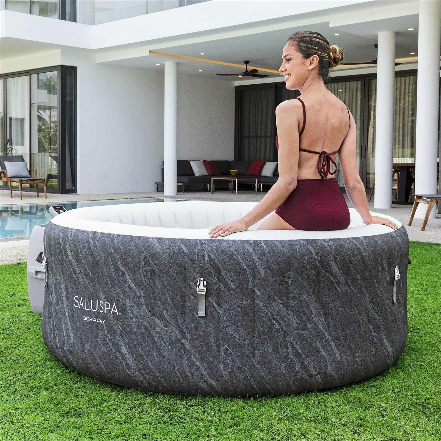 Bestway SaluSpa Boracay AirJet Iatable Hot Tub with 120 Jets