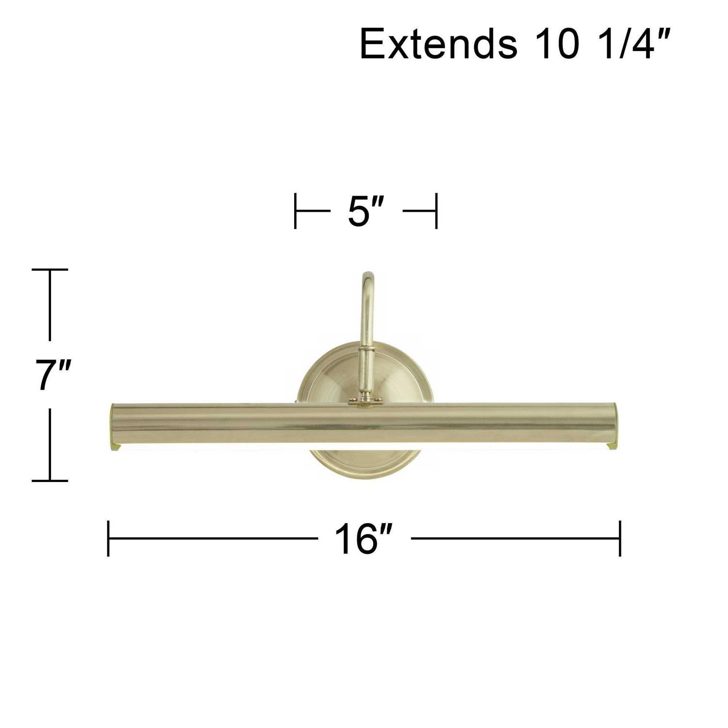 Possini Euro Design Possini Euro Renaissance 16 Wide Brass Finish LED Picture Light